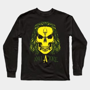 am i a joke, joker skull Long Sleeve T-Shirt